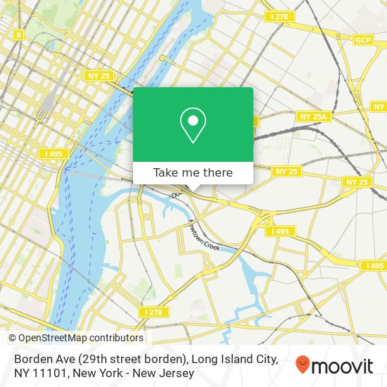 Borden Ave (29th street borden), Long Island City, NY 11101 map