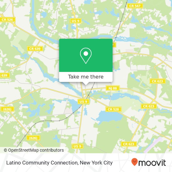 Latino Community Connection map