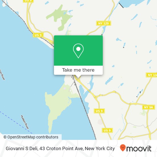 Mapa de Giovanni S Deli, 43 Croton Point Ave