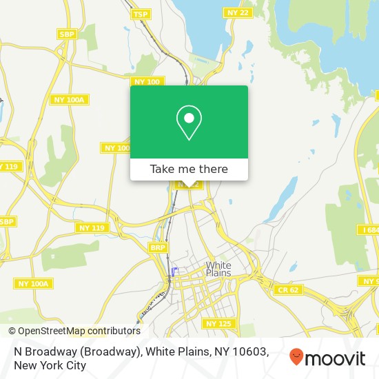 Mapa de N Broadway (Broadway), White Plains, NY 10603
