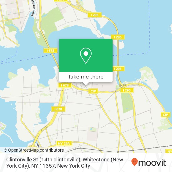 Mapa de Clintonville St (14th clintonville), Whitestone (New York City), NY 11357