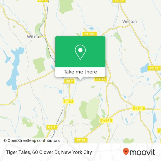 Mapa de Tiger Tales, 60 Clover Dr