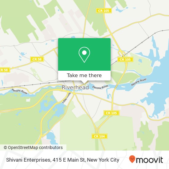 Shivani Enterprises, 415 E Main St map