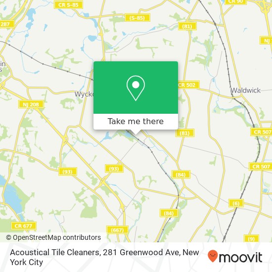 Acoustical Tile Cleaners, 281 Greenwood Ave map