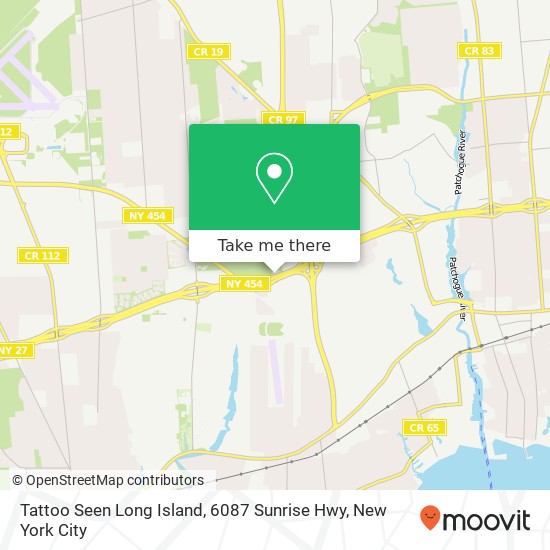 Mapa de Tattoo Seen Long Island, 6087 Sunrise Hwy