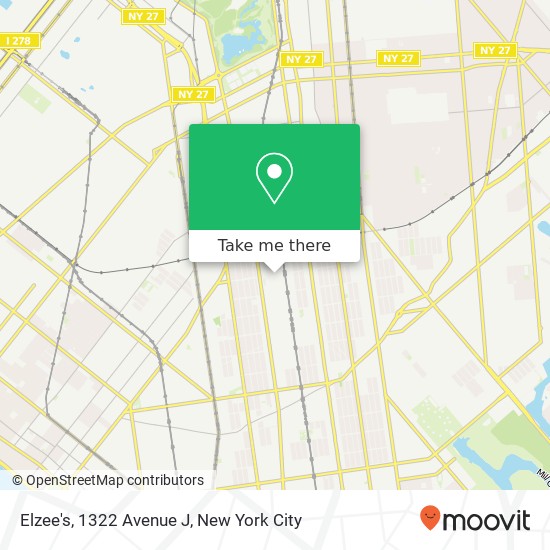 Mapa de Elzee's, 1322 Avenue J