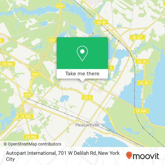 Mapa de Autopart International, 701 W Delilah Rd