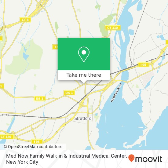 Mapa de Med Now Family Walk-in & Industrial Medical Center, 1040 Barnum Ave