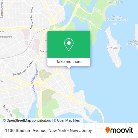 Mapa de 1130 Stadium Avenue