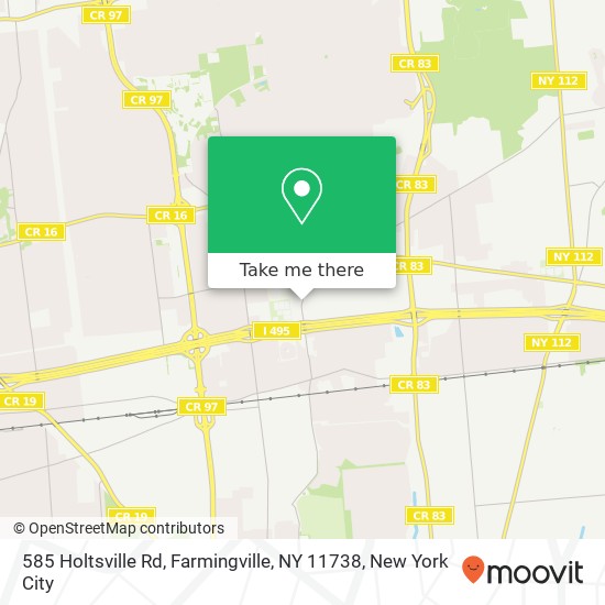 585 Holtsville Rd, Farmingville, NY 11738 map