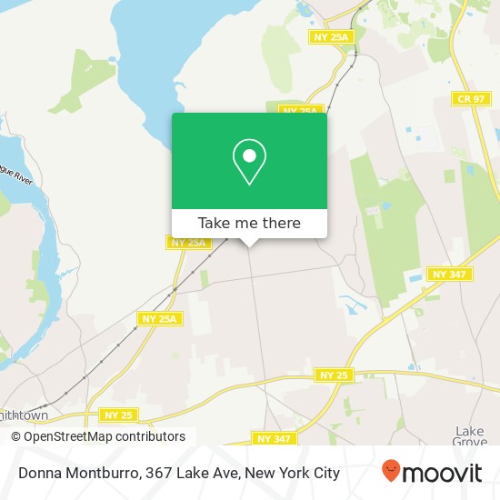 Mapa de Donna Montburro, 367 Lake Ave