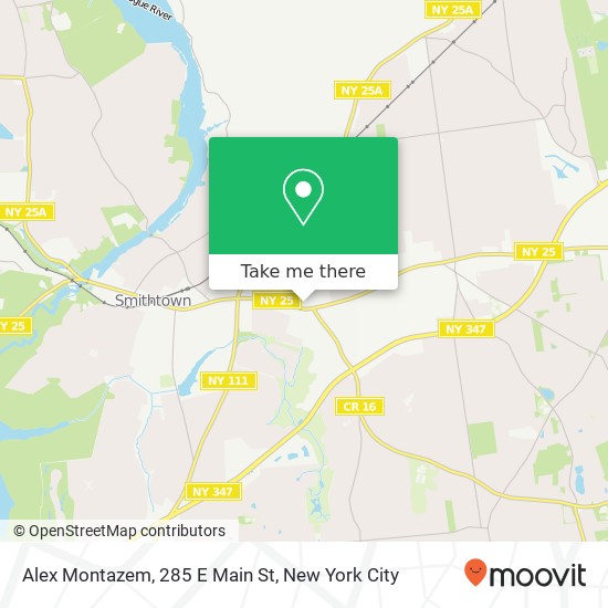 Alex Montazem, 285 E Main St map