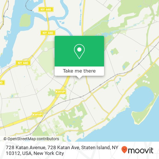 Mapa de 728 Katan Avenue, 728 Katan Ave, Staten Island, NY 10312, USA