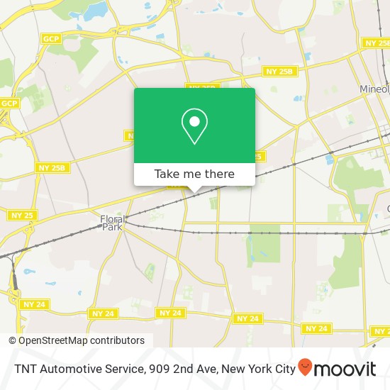 Mapa de TNT Automotive Service, 909 2nd Ave