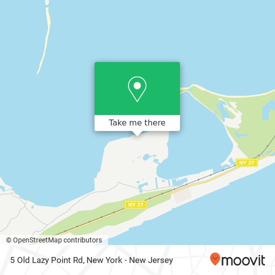 Mapa de 5 Old Lazy Point Rd, Amagansett, NY 11930
