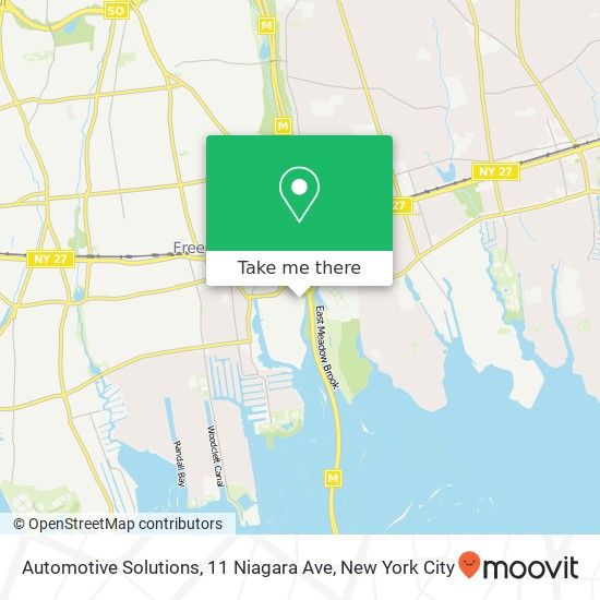 Mapa de Automotive Solutions, 11 Niagara Ave