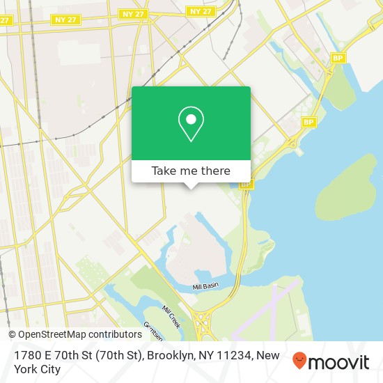 1780 E 70th St (70th St), Brooklyn, NY 11234 map