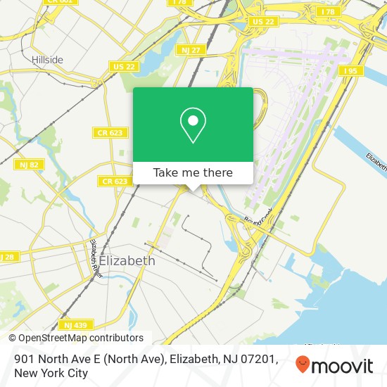 901 North Ave E (North Ave), Elizabeth, NJ 07201 map