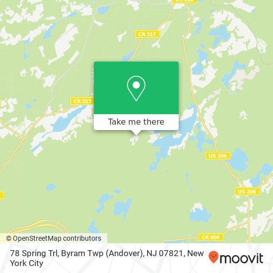 78 Spring Trl, Byram Twp (Andover), NJ 07821 map