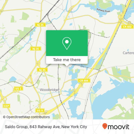 Mapa de Saldo Group, 843 Rahway Ave
