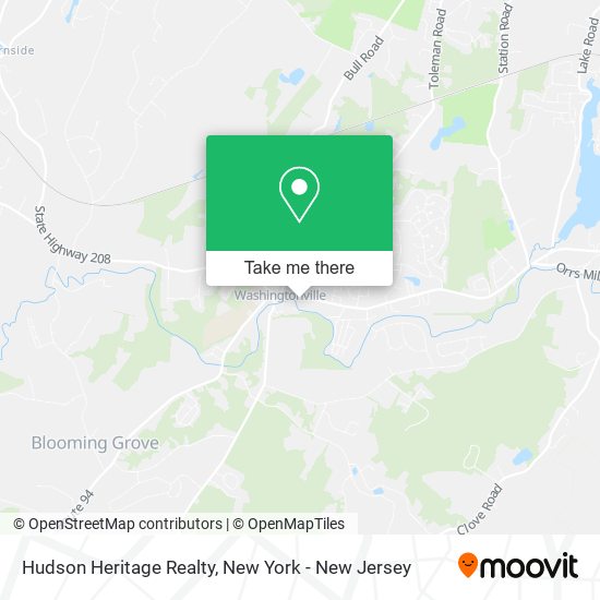 Hudson Heritage Realty map