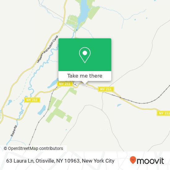 Mapa de 63 Laura Ln, Otisville, NY 10963
