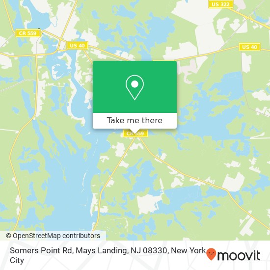 Somers Point Rd, Mays Landing, NJ 08330 map