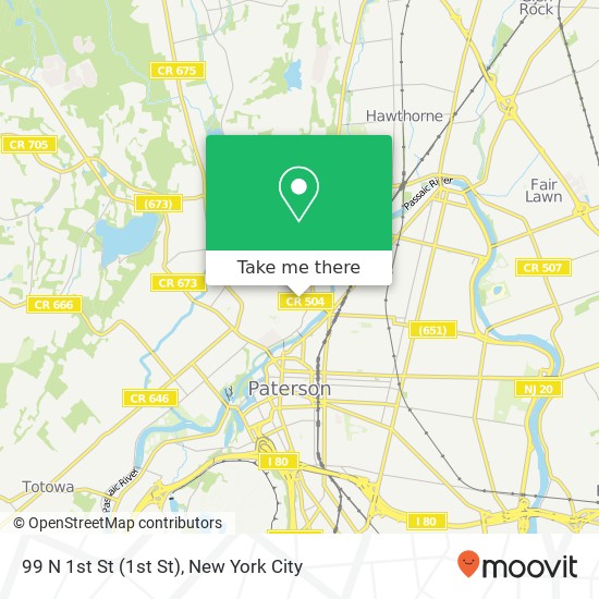 99 N 1st St (1st St), Paterson, NJ 07522 map