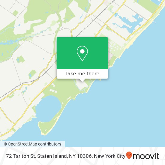 Mapa de 72 Tarlton St, Staten Island, NY 10306