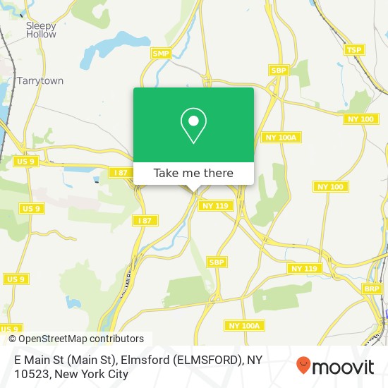 E Main St (Main St), Elmsford (ELMSFORD), NY 10523 map