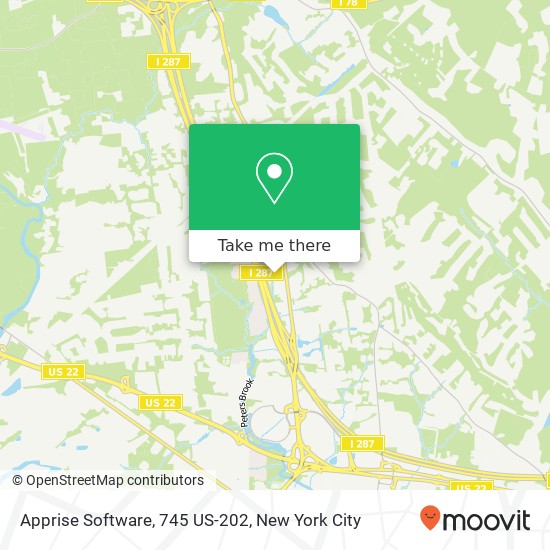 Apprise Software, 745 US-202 map