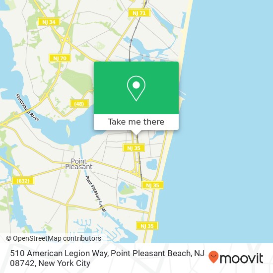 510 American Legion Way, Point Pleasant Beach, NJ 08742 map