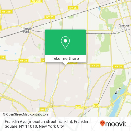 Franklin Ave (mosefan street franklin), Franklin Square, NY 11010 map