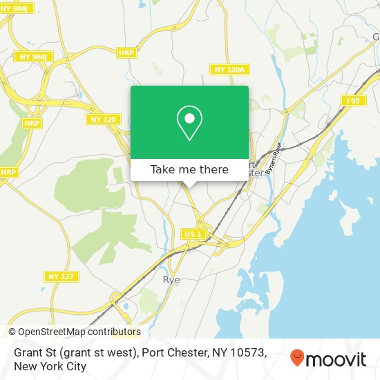 Mapa de Grant St (grant st west), Port Chester, NY 10573