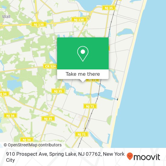 910 Prospect Ave, Spring Lake, NJ 07762 map