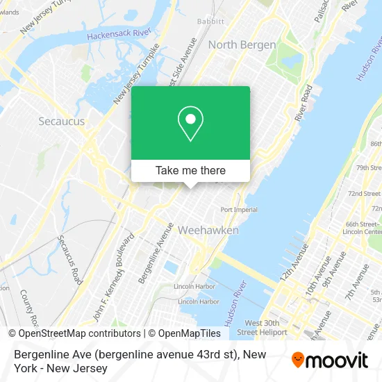 Bergenline Ave (bergenline avenue 43rd st) map