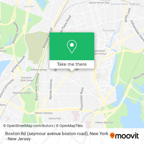 Boston Rd (seymour avenue boston road) map