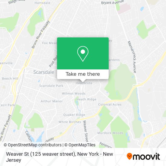 Weaver St (125 weaver street) map