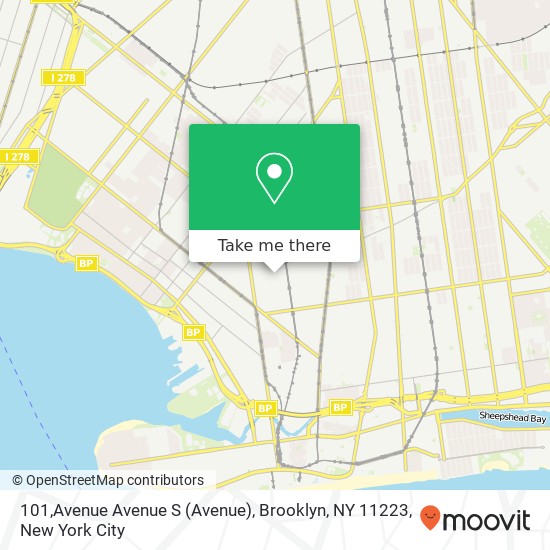 101,Avenue Avenue S (Avenue), Brooklyn, NY 11223 map