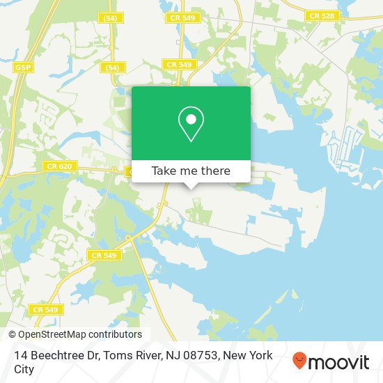 14 Beechtree Dr, Toms River, NJ 08753 map