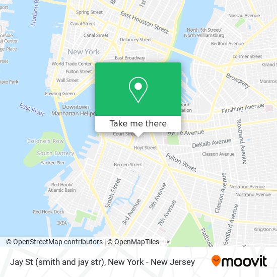 Jay St (smith and jay str) map