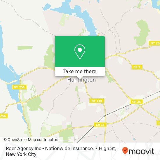 Roer Agency Inc - Nationwide Insurance, 7 High St map