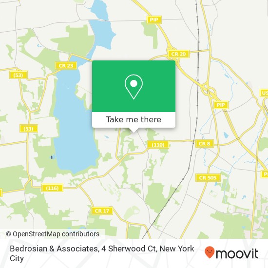 Mapa de Bedrosian & Associates, 4 Sherwood Ct