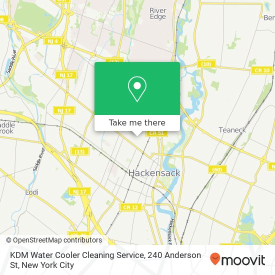 Mapa de KDM Water Cooler Cleaning Service, 240 Anderson St