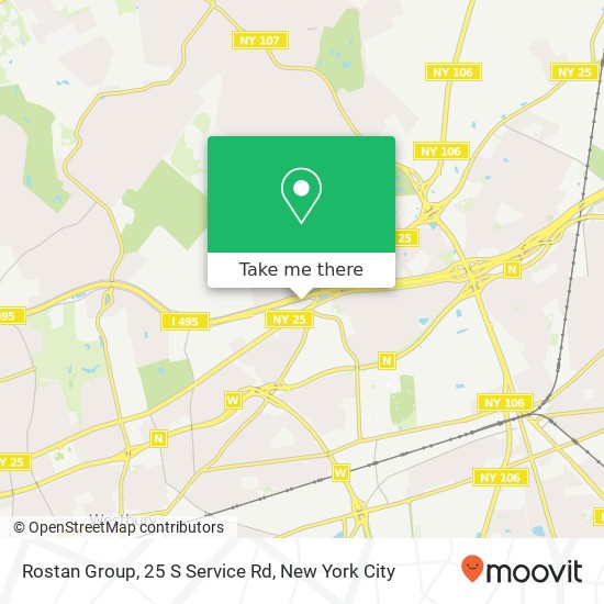 Mapa de Rostan Group, 25 S Service Rd