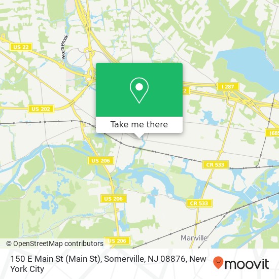 150 E Main St (Main St), Somerville, NJ 08876 map