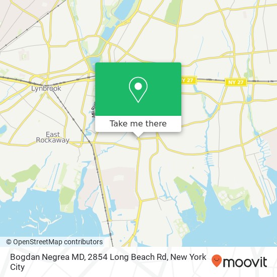 Bogdan Negrea MD, 2854 Long Beach Rd map