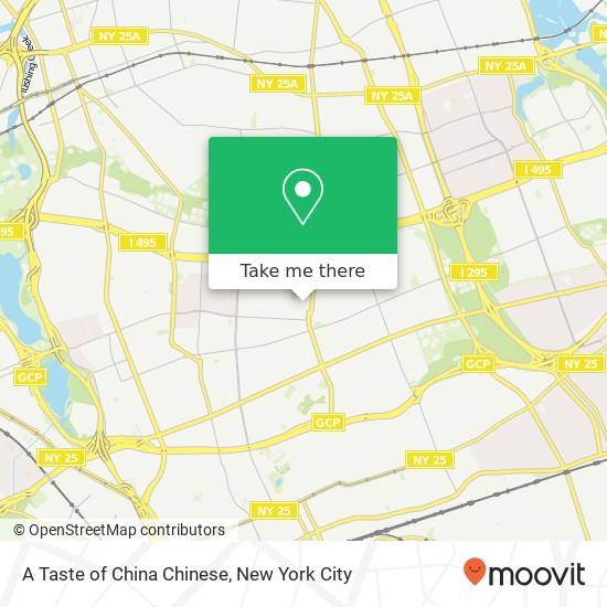 Mapa de A Taste of China Chinese, 68-24 Fresh Meadow Ln