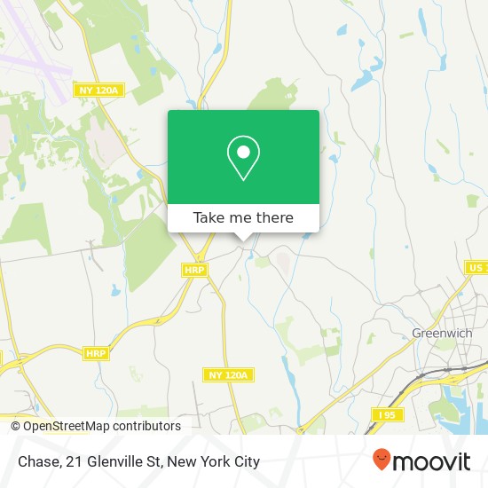 Chase, 21 Glenville St map