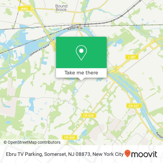 Mapa de Ebru TV Parking, Somerset, NJ 08873